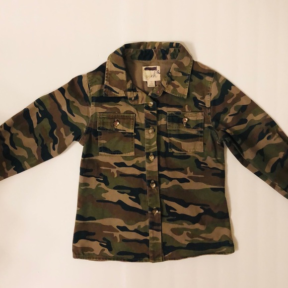 EUC Peek Girls Alabama camo jacket. Has embroidered bird on left back shoulder - Picture 9 of 13